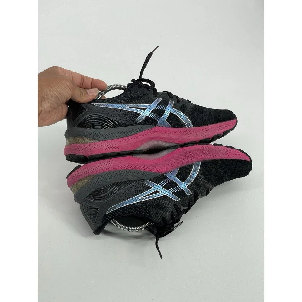 ASICS Gel Nimbus 23 Women’s Size 10 Black Pink Running Athletic Shoes Sneaker